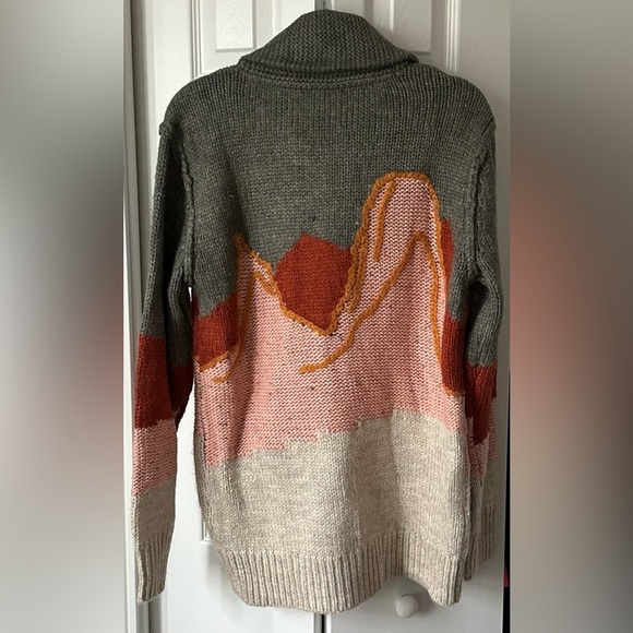 ‼️RARE‼️🎸Sundance🎸🔥NWT🔥Desert Evening Multicolor Button-Up Collared Cardigan - Picture 10 of 14